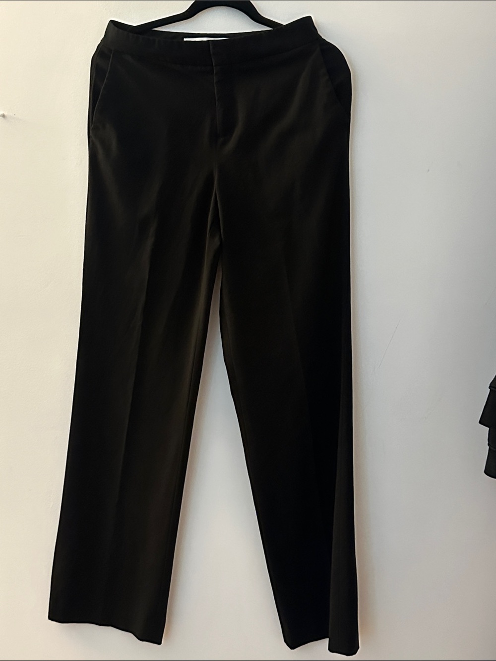 Women’s Black Dress Office Work Pants - Classic Straight Leg Size 4